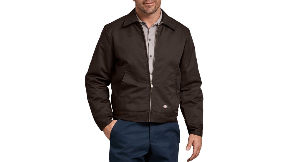 Dickies Insulated Eisenhower Jacket, Dark Brown - TJ15DB S RG