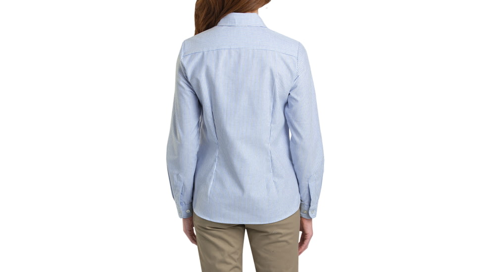 Dickies Womens Long Sleeve Stretch Oxford Shirt, Blue - FL254BS XS
