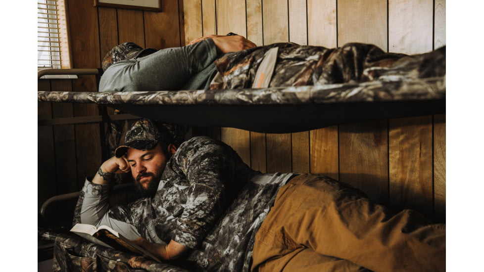 Disc-O-Bed Cam-O-Bunk with 2 Side Organizers, Mossy Oak, Extra Large, 30702BO
