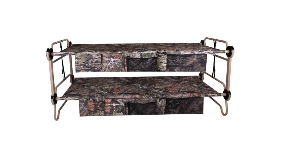 Disc-O-Bed Cam-O-Bunk with 2 Side Organizers, Mossy Oak, Extra Large, 30702BO