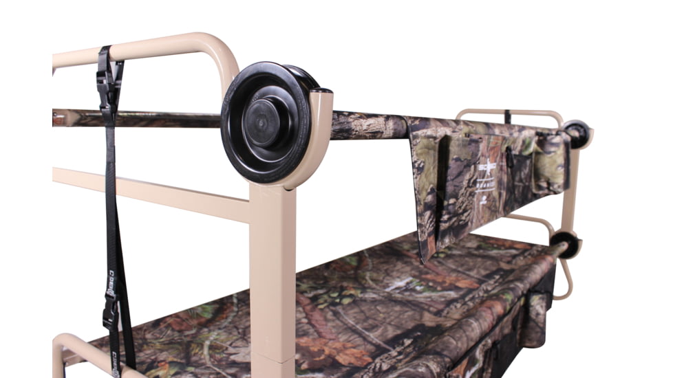 Disc-O-Bed Cam-O-Bunk with 2 Side Organizers, Mossy Oak, Large, 30701BO