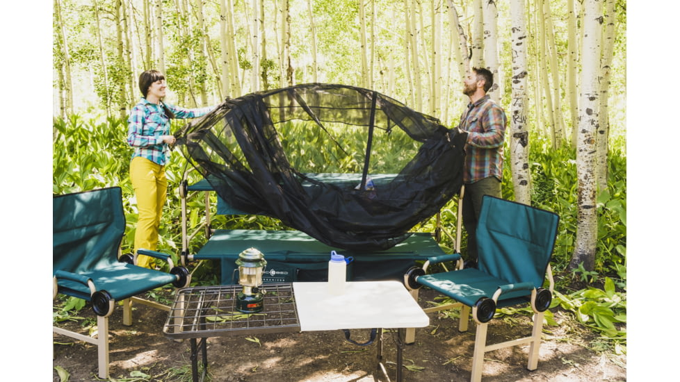 Disc-O-Bed Disc-Chair Camping Chair, 23in L x 24in W x 34in H, Green, 19829