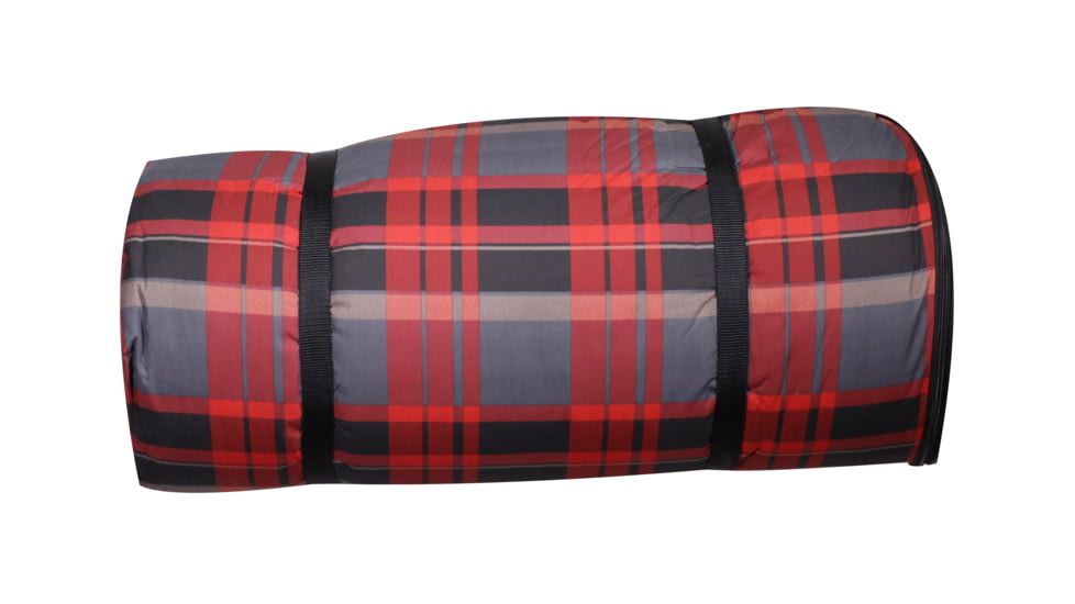 Disc-O-Bed Duvalay with Luxury Memory Foam Sleeping Bag &amp; Duvet, Kids, Lumberjack, 50354