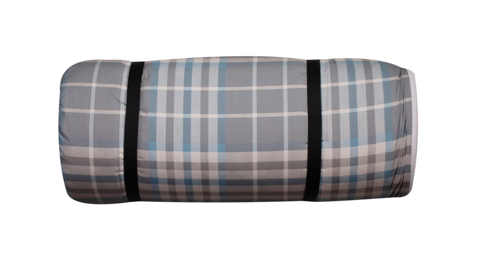 Disc-O-Bed Duvalay with Luxury Memory Foam Sleeping Bag &amp; Duvet, Kids, Ocean Plaid, 50254