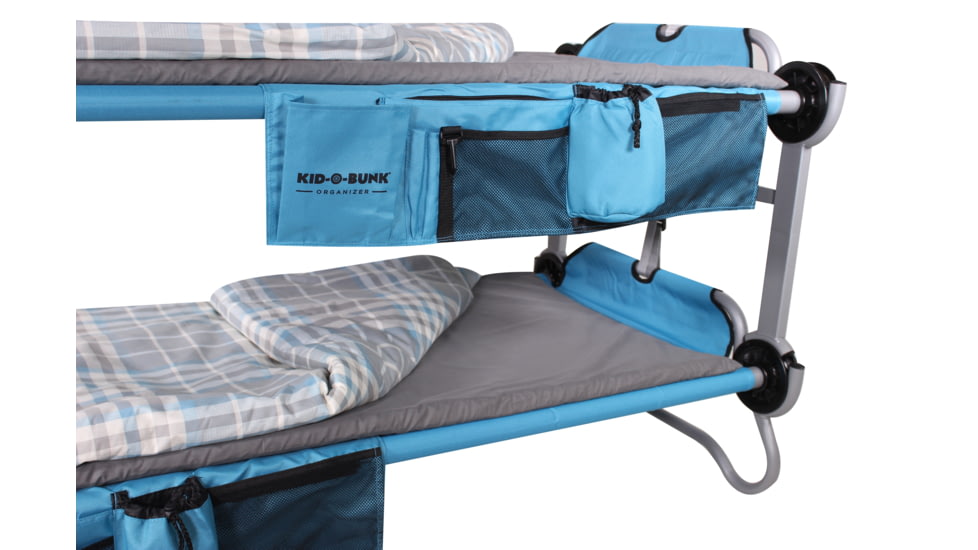 Disc-O-Bed Duvalay with Luxury Memory Foam Sleeping Bag &amp; Duvet, Kids, Ocean Plaid, 50254