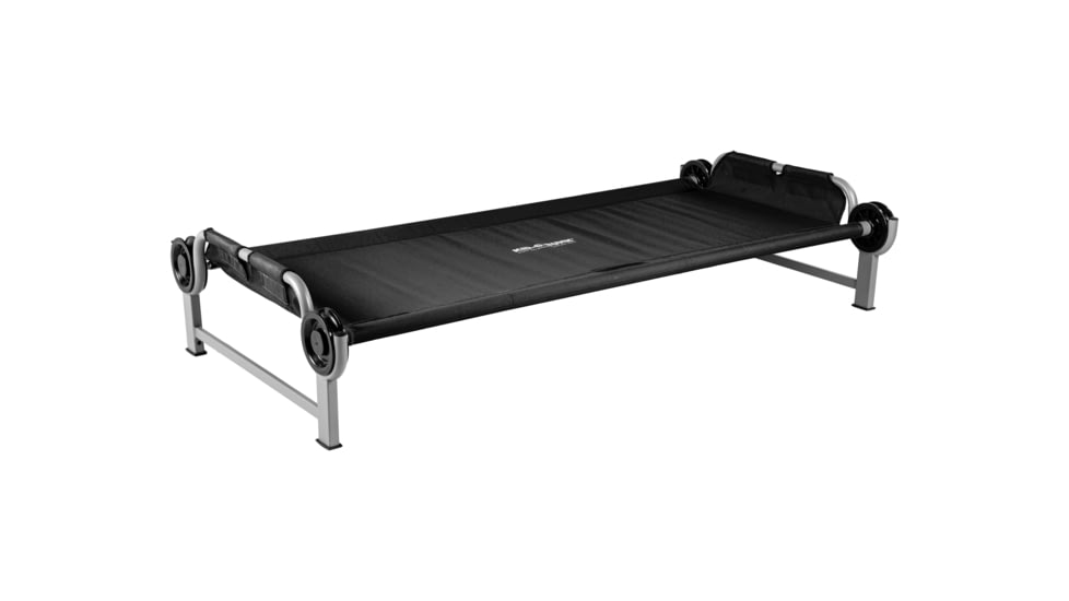 Disc-O-Bed Kid-O-Bed Single Portable Cot, Black, Youth, 31505