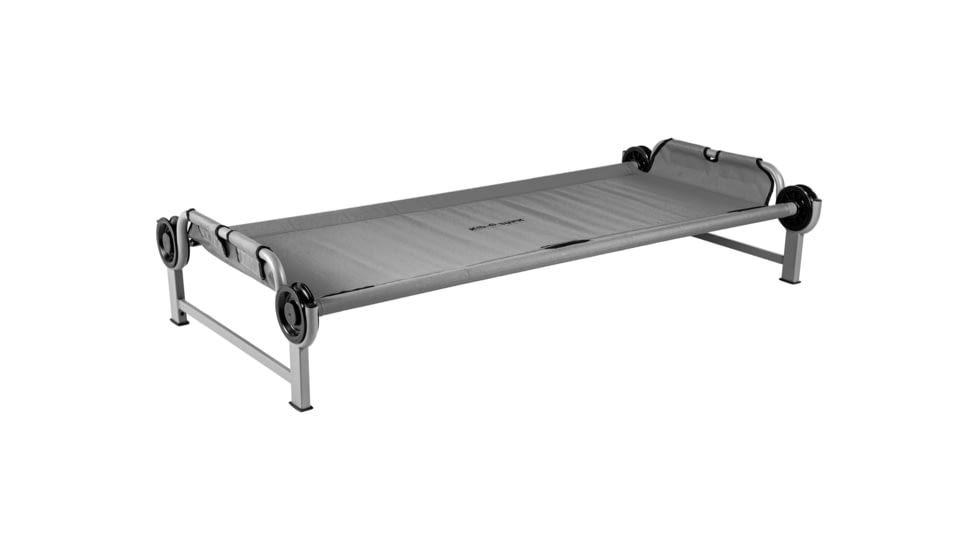 Disc-O-Bed Kid-O-Bed Single Portable Cot, Youth, Grey, 31205