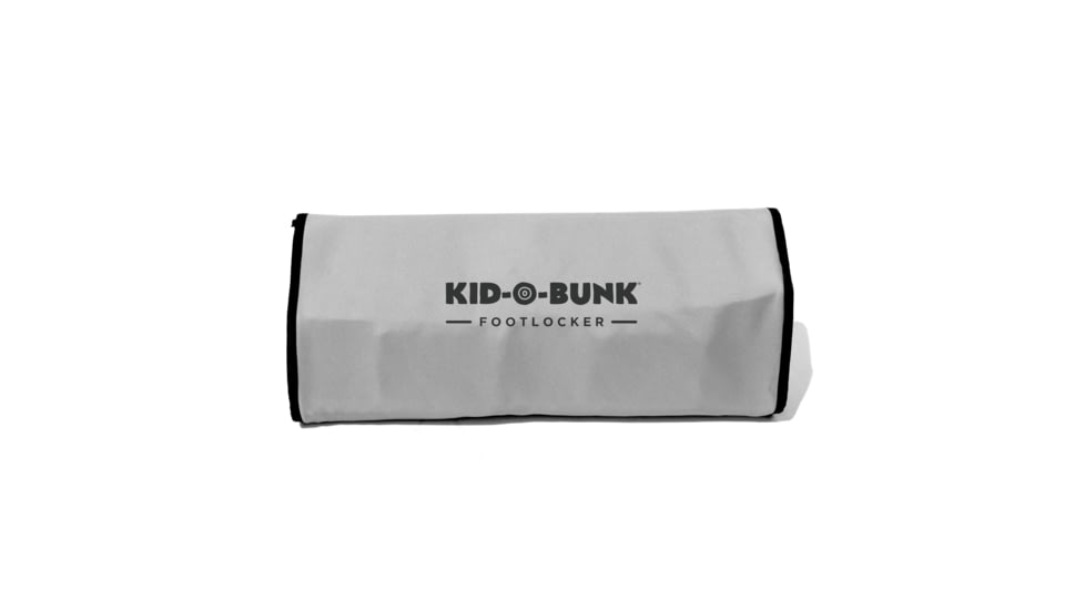 Disc-O-Bed Kid-O-Bunk Angled Footlocker, 600D Polyester, Grey, Childs, 50052