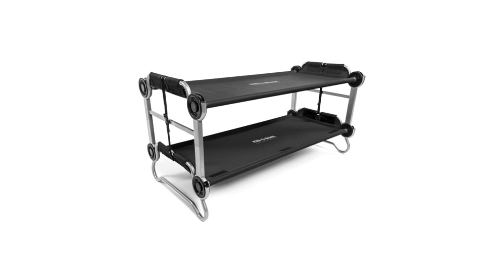 Disc-O-Bed Kid-O-Bunk Portable Cot System, Youth, Black, 31505B