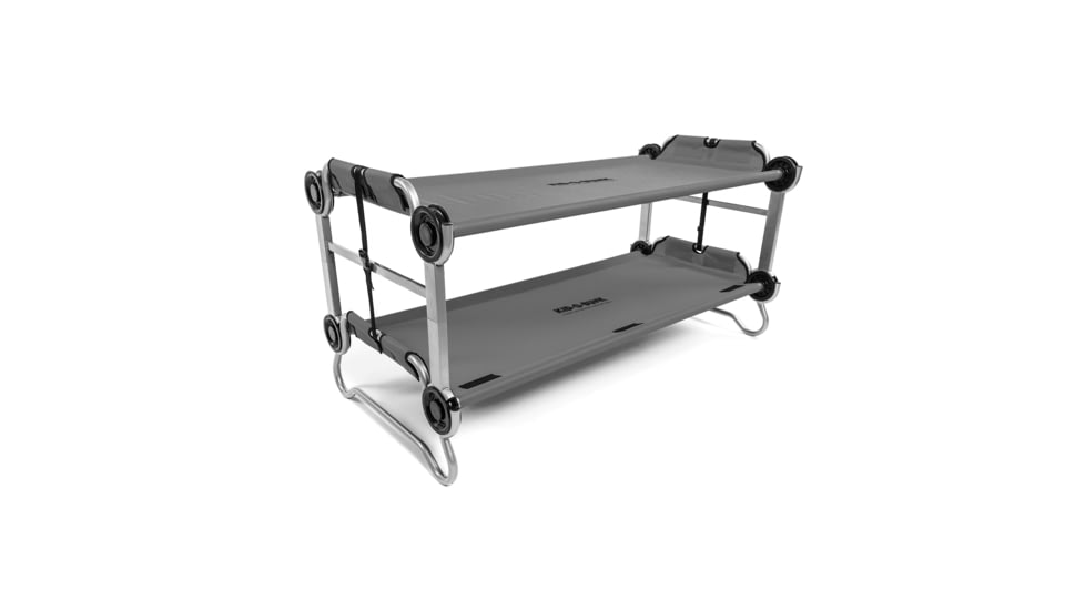 Disc-O-Bed Kid-O-Bunk Portable Cot System, Youth, Grey, 31205B