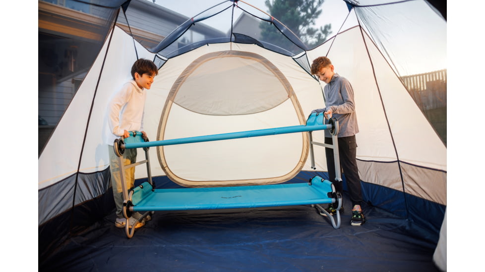 Disc-O-Bed Kid-O-Bunk Portable Cot System, Youth, Teal, 31105B