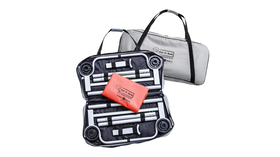 Disc-O-Bed Kid-O-Bunk Sleeping Cots w/ 2 Side Organizers, Red, 30405BO