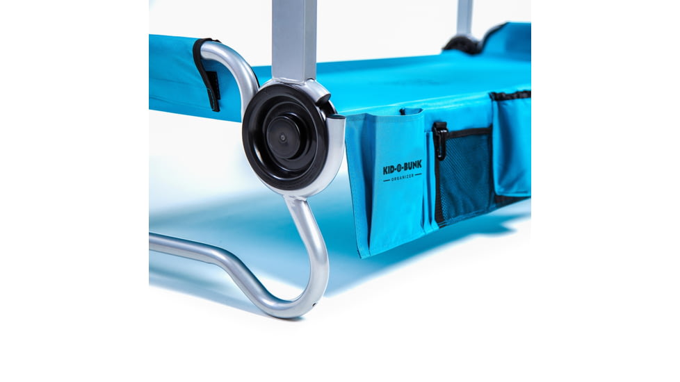 Disc-O-Bed Kid-O-Bunk with 2 Side Organizers, Teal Blue, Childs, 30105BO