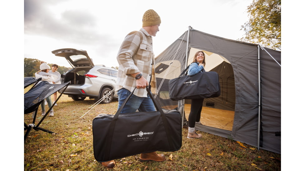Disc-O-Bed Portable Cot System, Large, Black, 31501B