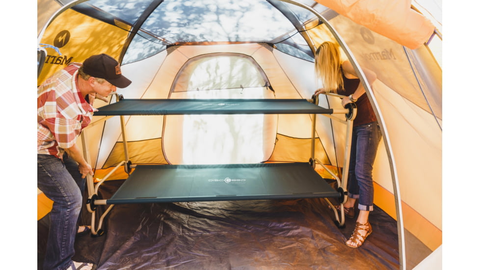 Disc-O-Bed Set of 4 Non-Slip Footpads, 4 x 4 x 2.5 inches, Black, 19847N