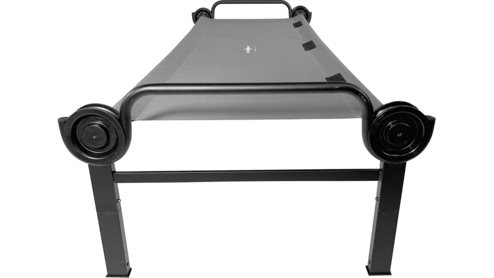 Disc-O-Bed Single Large Sleeping Cot, 500lbs, 600D Polyester Sleeping Deck, Gray, 30211