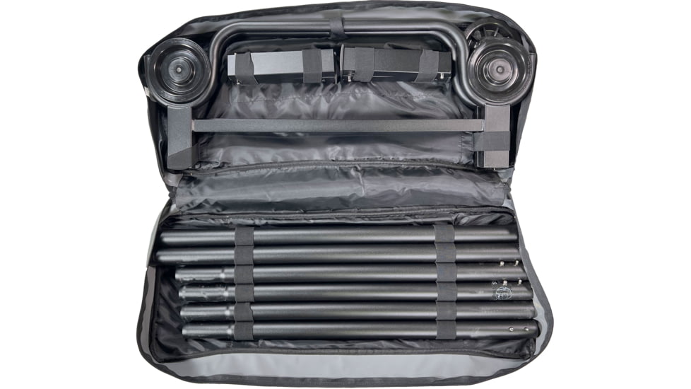 Disc-O-Bed Single Large Sleeping Cot, 500lbs, 600D Polyester Sleeping Deck, Gray, 30211