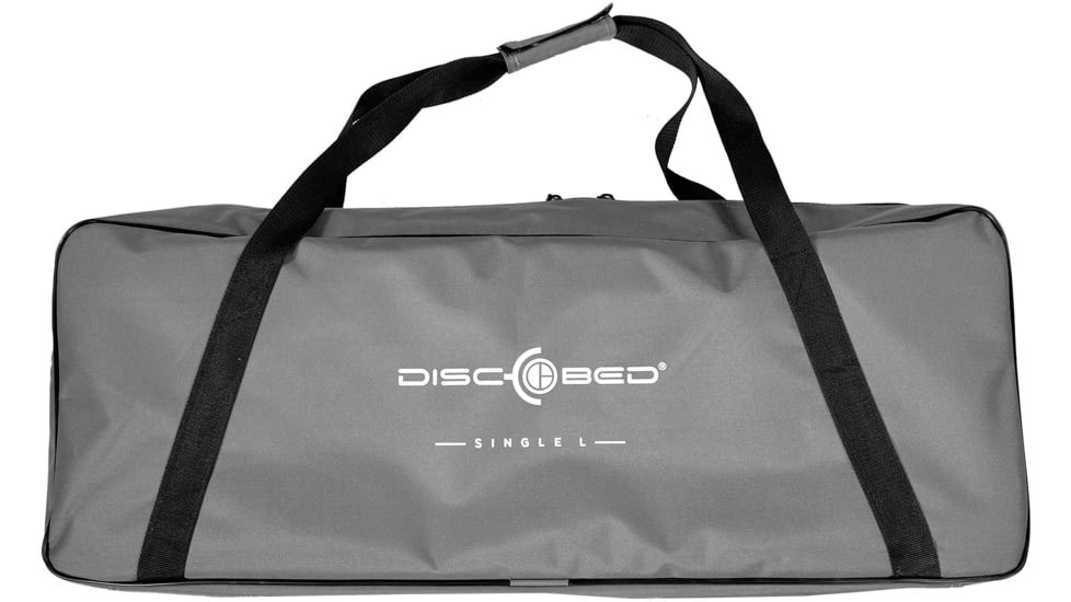 Disc-O-Bed Single Large Sleeping Cot, 500lbs, 600D Polyester Sleeping Deck, Gray, 30211