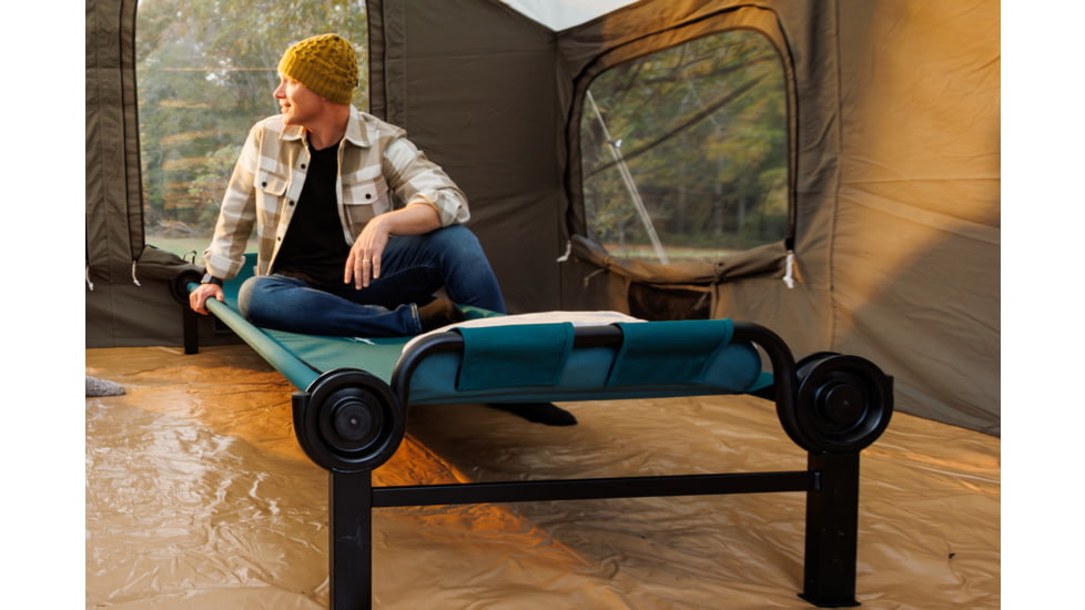 Disc-O-Bed Single Portable Cot, Green, Extra Large, 31002