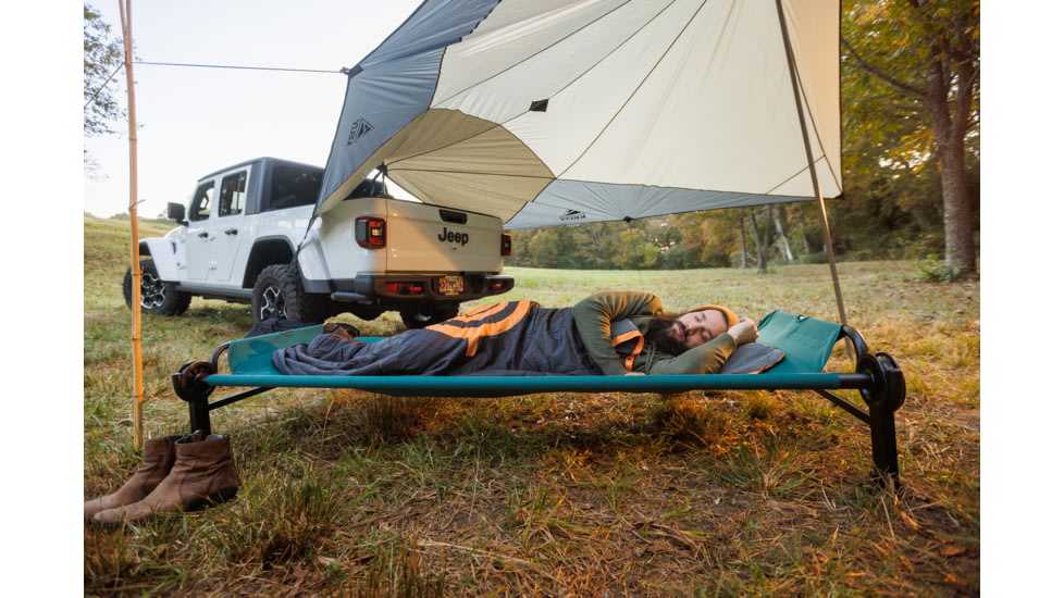 Disc-O-Bed Single Portable Cot, Extra Large, Green, 31002