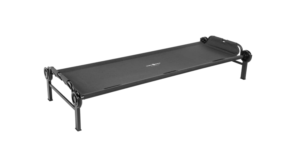 Disc-O-Bed Single Portable Cot, Large, Black, 31501