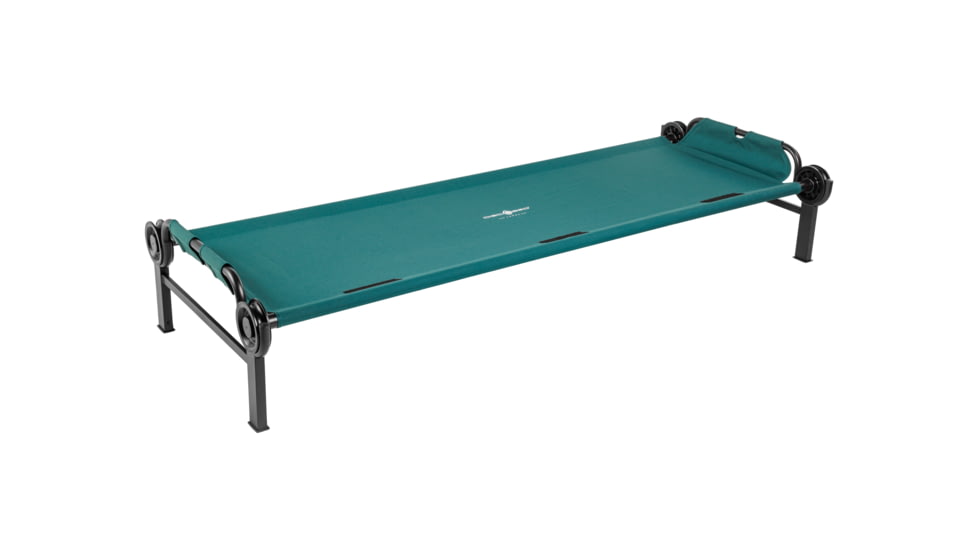 Disc-O-Bed Single Portable Cot, Large, Green, 31001