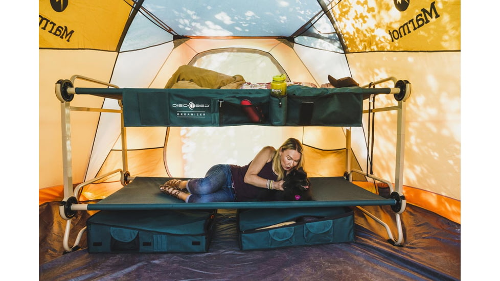 Disc-O-Bed Solid Side Organizer, 600D Polyester, Green, 19808/GRN
