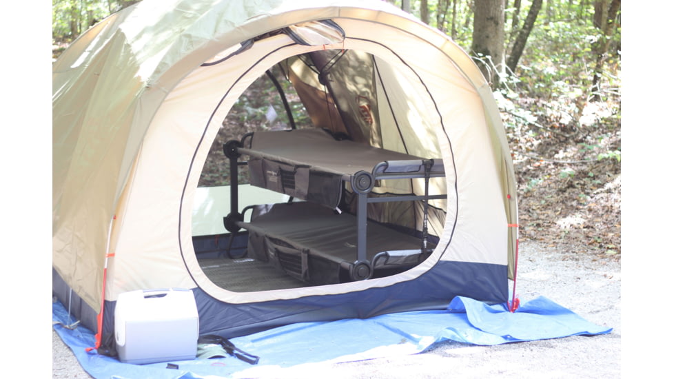 Disc-O-Bed Special Edition Extra Large Outfitter Sleeping Cots w/Side Organizers, Gray, 30022BO