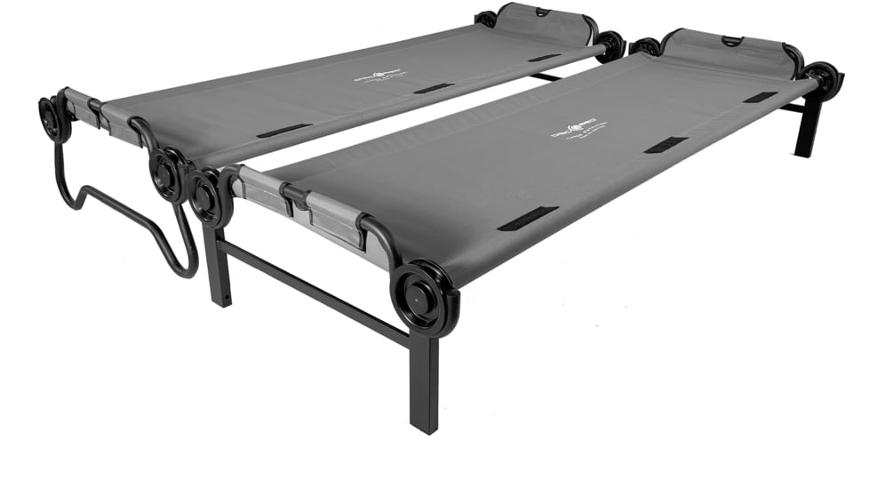 Disc-O-Bed Special Edition Large Outfitter Sleeping Cots w/Side Organizers, Gray, 30021BO