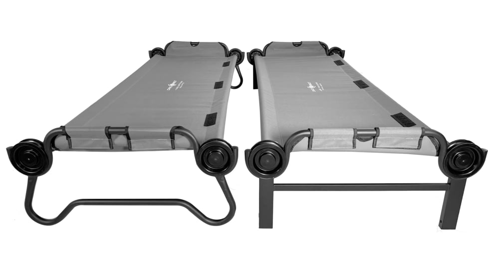 Disc-O-Bed Special Edition Large Outfitter Sleeping Cots w/Side Organizers, Gray, 30021BO