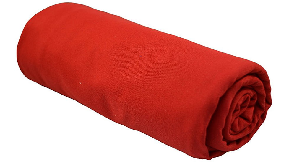 Discovery Trekking Outfitters Extreme Ultralite Backpacking Towel-Regular-Red