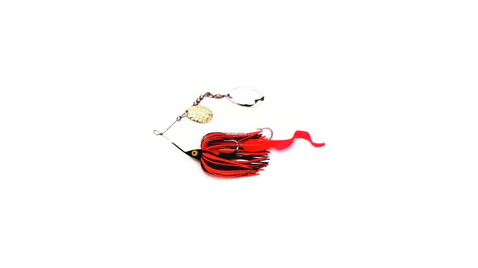 Dixie Dancer Spinnerbait, Tandem Indiana Blades, Brown/Orange, 3/8oz, DDT05