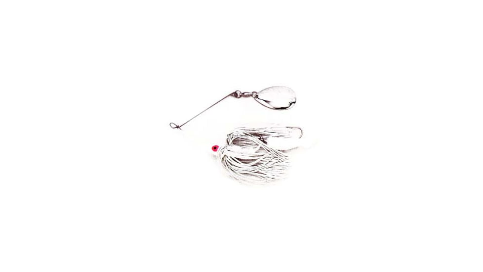 Dixie Dancer Spinnerbait, Tandem Indiana Blades, White, 3/8oz, DDT01