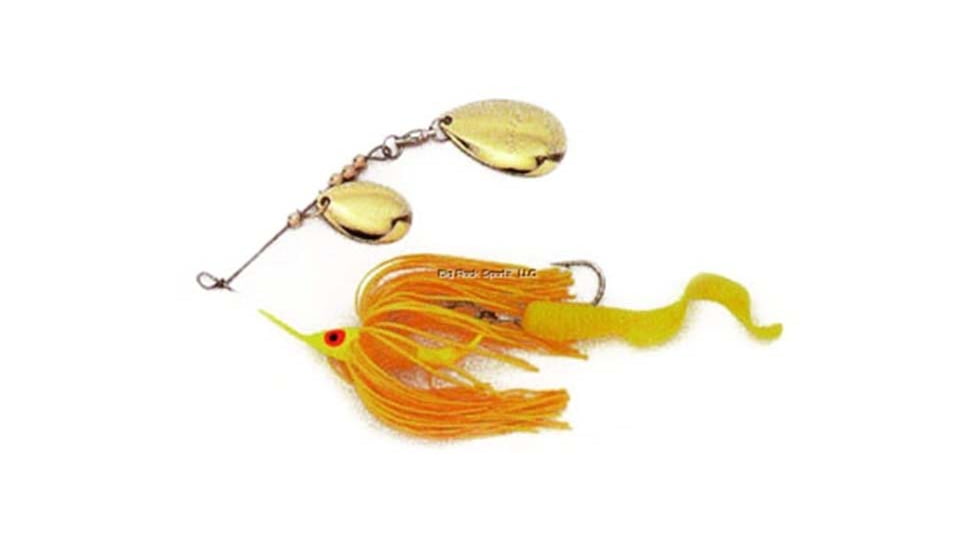 Dixie Dancer Spinnerbait, Tandem Willow Blade, Yellow, 3/8oz, DDW02