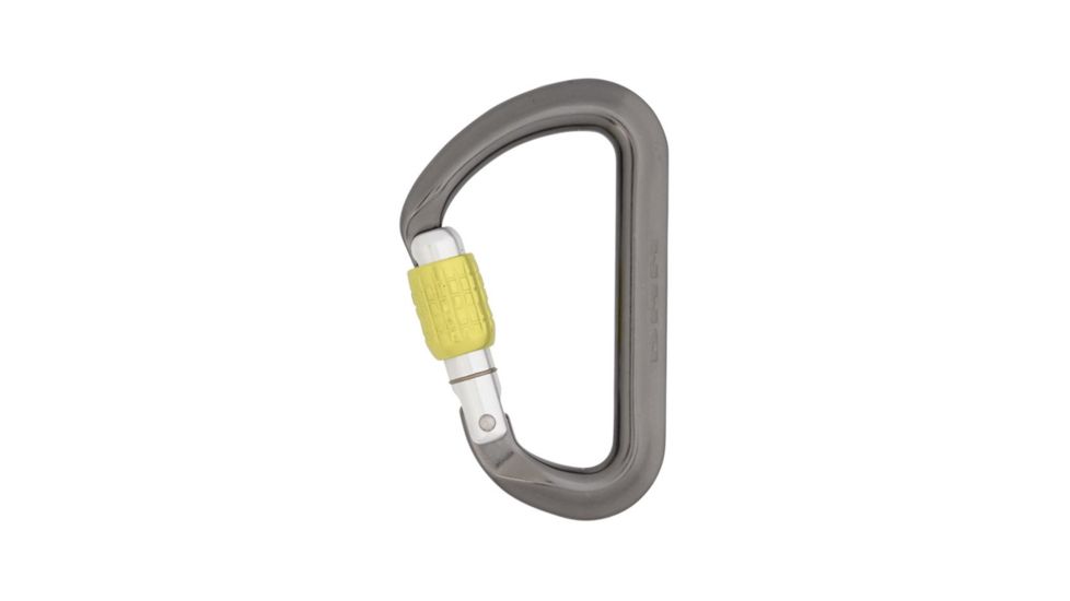 DMM Aero Screwgate Carabiner, Titanium/Lime, A372