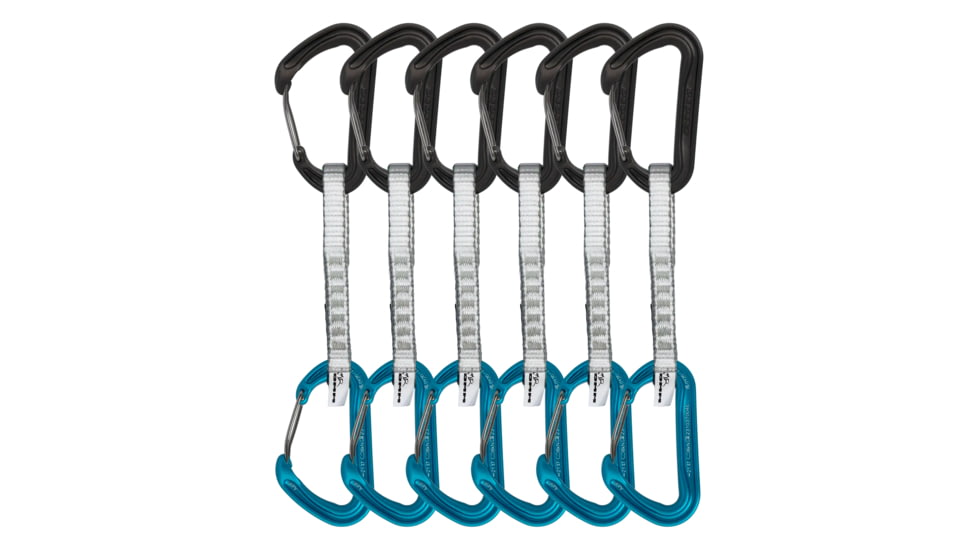 DMM Aether Quickdraw, 6 Pack, 12cm, Turquoise/Matt Grey, A498-12P6