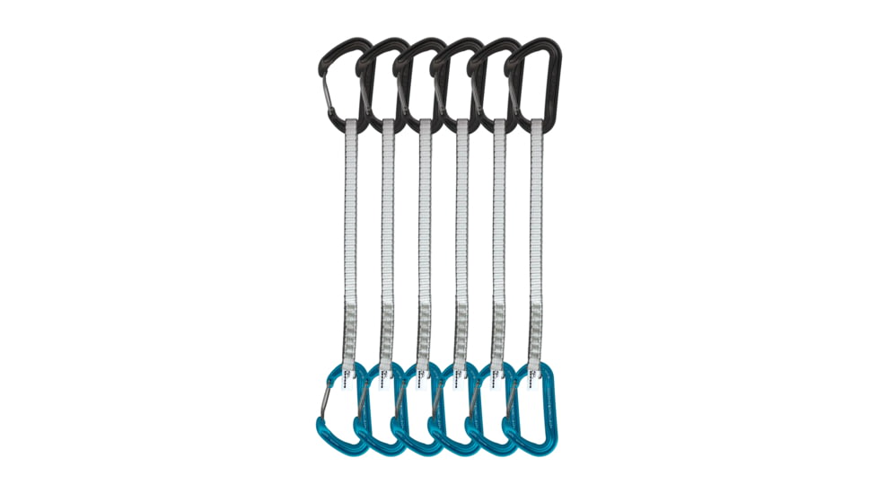 DMM Aether Quickdraw,6 Pack, 25cm, Turquoise/Matt Grey, A498-25P6