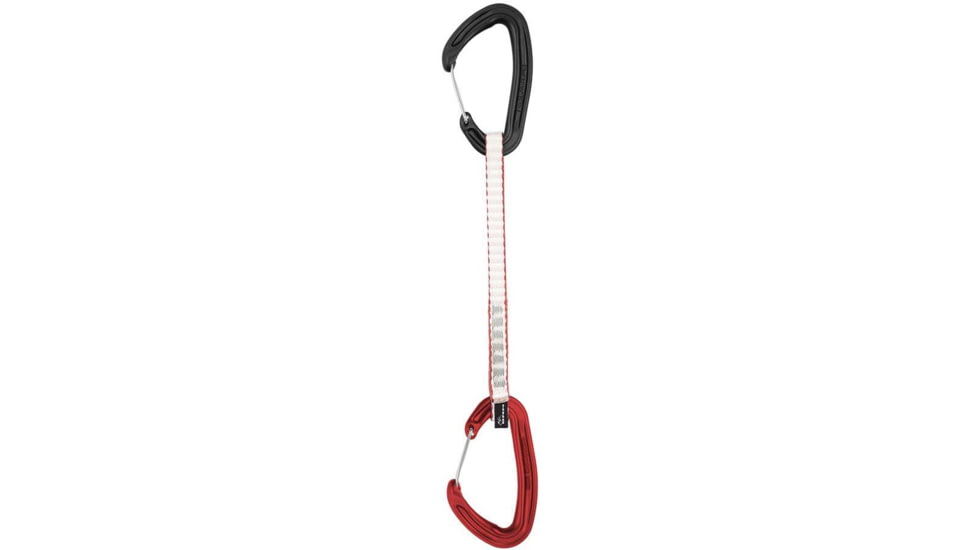 DMM Alpha Wire Quickdraws, Matt Grey/Red, 18 cm, A608-18RD