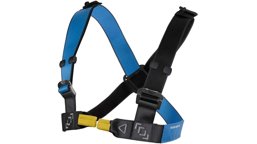 DMM Chest Harness Slidelock, Anthracite/Blue, One size, CH402
