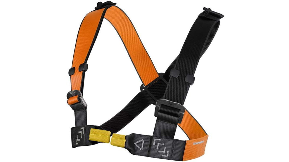 DMM Chest Harness Slidelock, Anthracite/Orange, One size, CH402XL