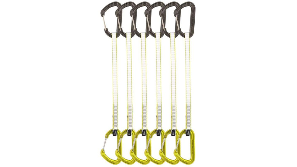 DMM Chimera Quickdraw, 6 Pack, Matt Grey/Lime, 25 cm, A398-25LGP6