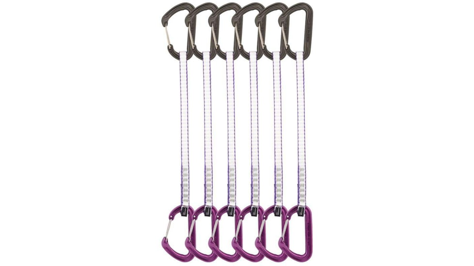 DMM Chimera Quickdraw, 6 Pack, Matt Grey/Purple, 25 cm, A398-25PRP6