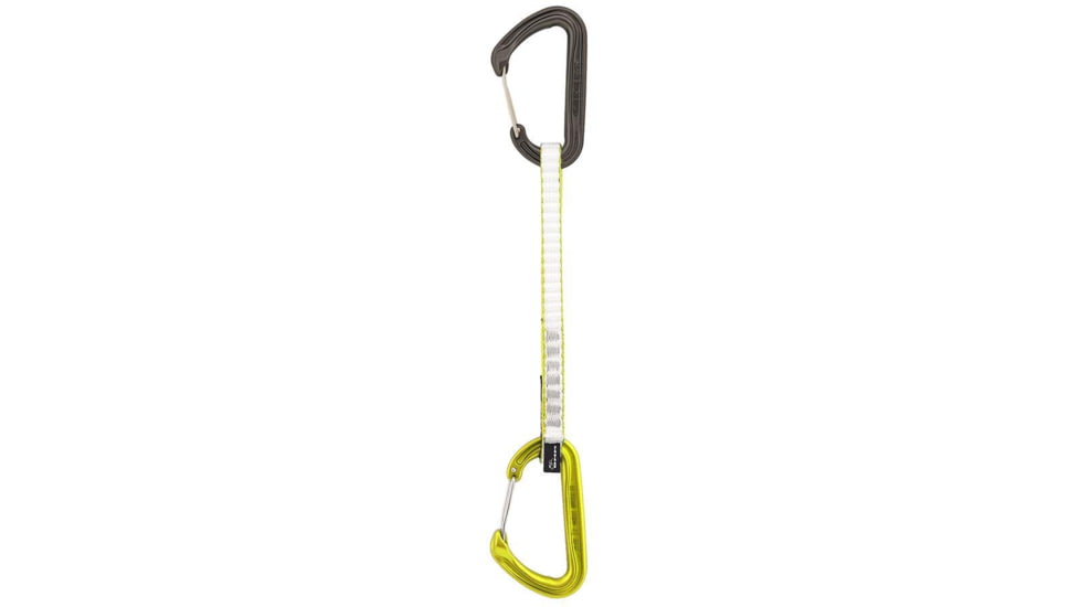 DMM Chimera Quickdraw Carabine, Titanium/Lime, 18cm, A398-18LG