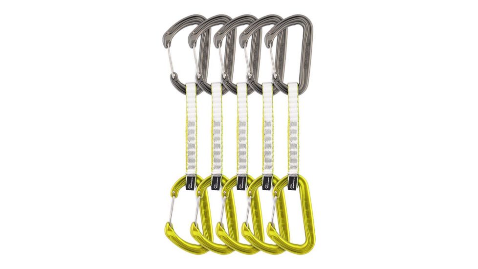 DMM Chimera Quickdraws Carabine, Pack of 5, Lime, 12cm, A398-12LGP5