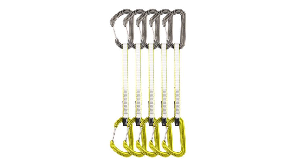 DMM Chimera Quickdraws Carabine, Pack of 5, Lime, 18cm, A398-18LGP5