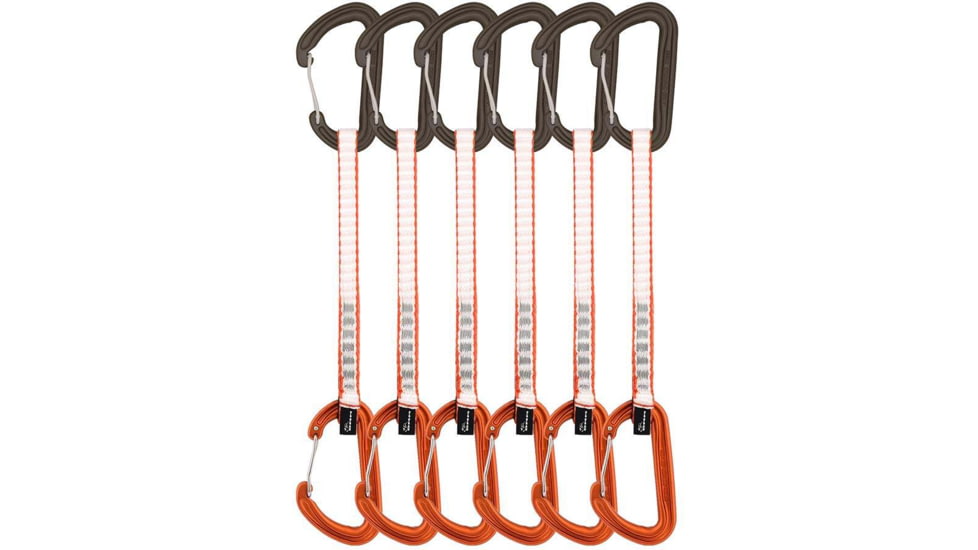 DMM Phantom Quickdraw, 6 Pack, Matt Grey/Orange, 18 cm, A318-18ORAP6