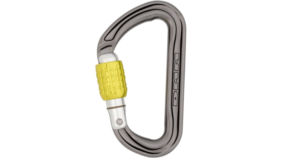 DMM Phantom Screwgate Carabiner, Titanium/Lime, One Size, A312