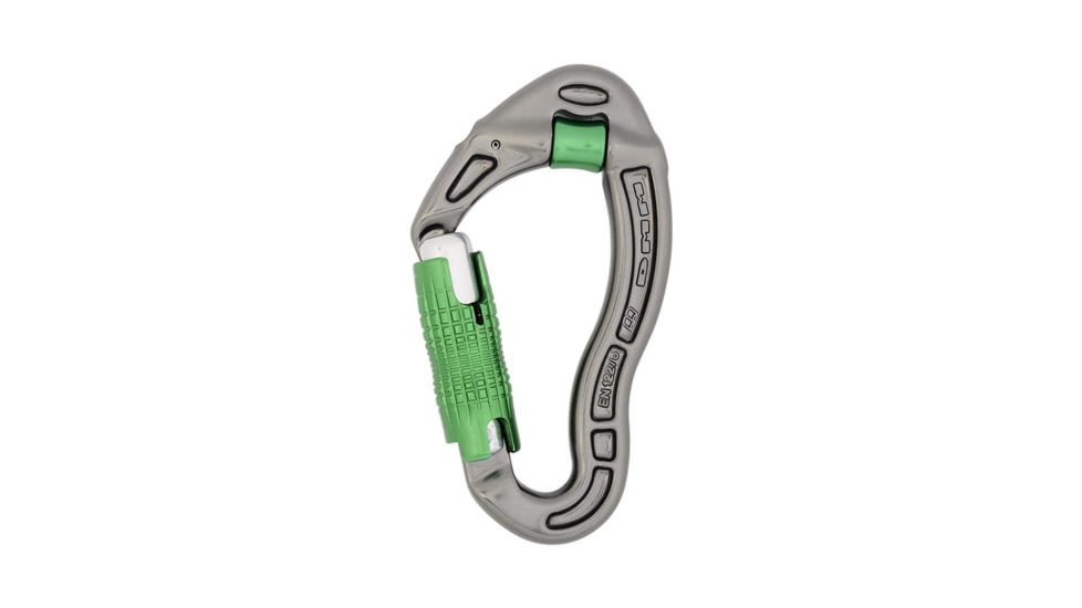 DMM Revolver Locksafe Carabiner, Titanium/Green, A277