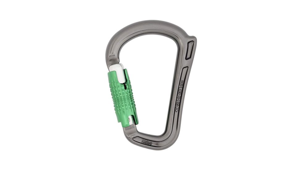 DMM Rhino Locksafe Carabiner, Titanium/Green, A547