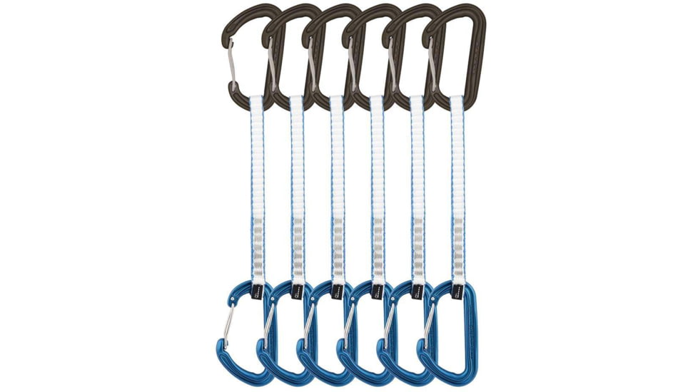 DMM Spectre Quickdraw, 6 Pack, Matt Grey/Blue, 18 cm, A358-18BLAP6